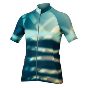 Dámsky dres Endura Women's Virtual Texture S/S Jersey LTD Glacier Blue