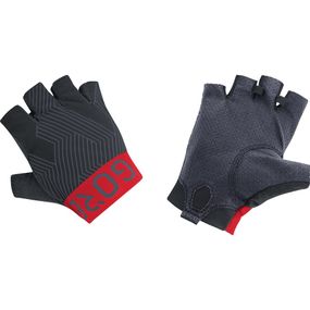 Rukavice GORE C7 Short Finger Gloves black/red